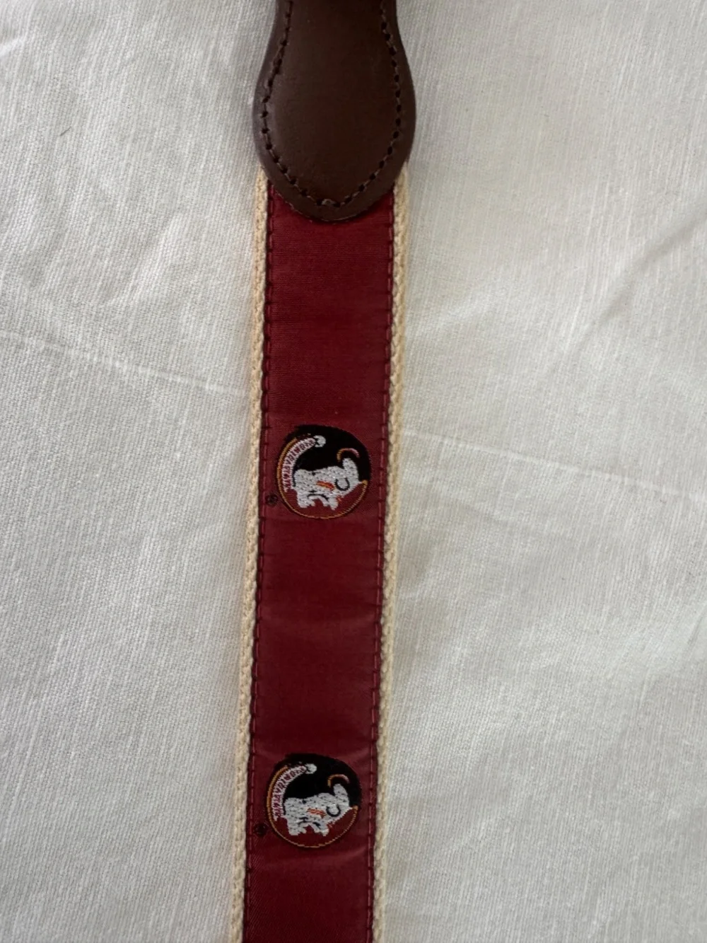 Vintage FSU (Florida State) Campus Classics Ribbon/Web Belt - Men’s 40